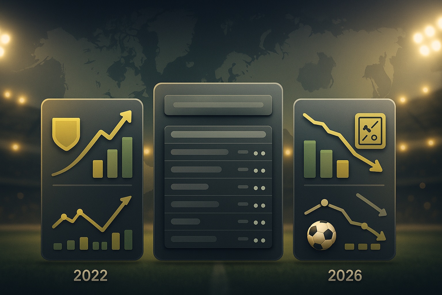 Desempenho do Brasil nas Eliminatórias: comparação 2026 x 2022