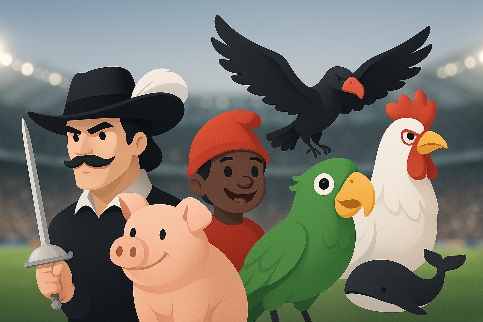 Mascotes do futebol: Histórias e origens dos mascotes brasileiros